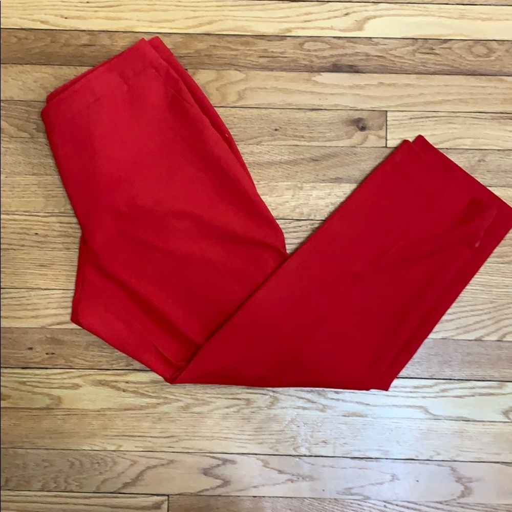 Red Vince Camuto pixie pants